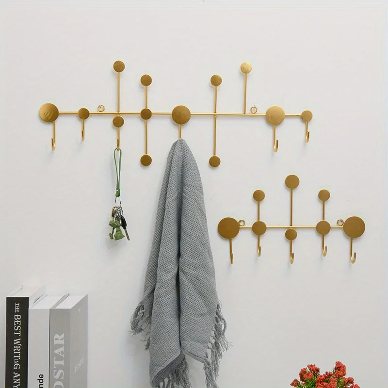 Scandinavian Creative Hooks Key Rack Entryway Wall Hanging Storage No Punching Decorative Fitting Room Wall Coat Racks