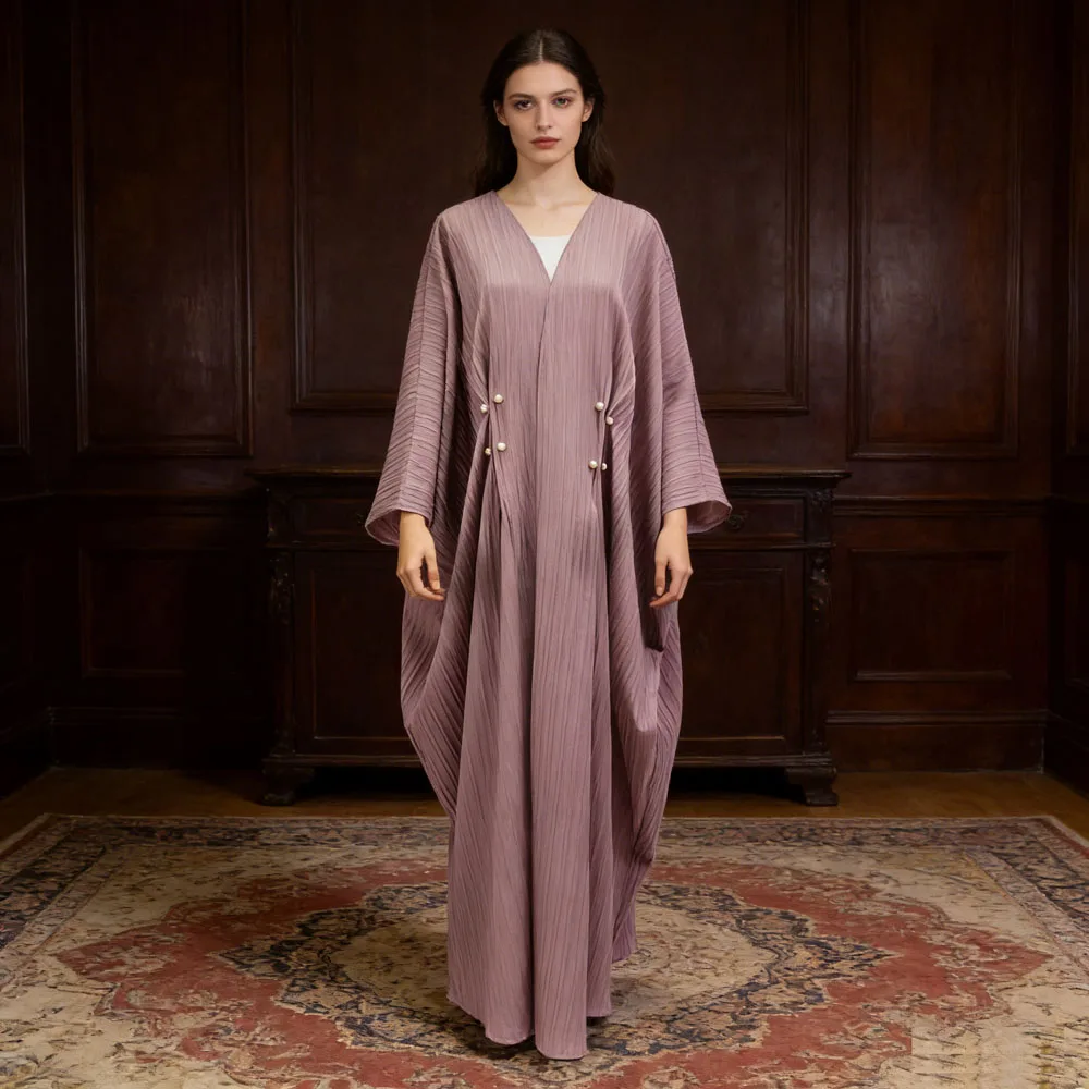 

Ramadan Abaya Kimono Beading Muslim Open Abayas Women Dubai Jalabiya Luxury Islam Kimono Cardigan Dress Kaftan Arab Robe Casual