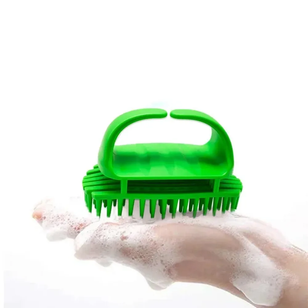 Silicone Head Body Wash Brush Clean Hair Care Itching Scalp Massage Comb Soft Shower Brush Hair Accessories Расческа Для Волос