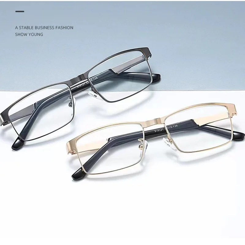 Titanium Frames Stylish Statemen Reading Glasses Men Women Smart Eyewear With Automatic Adjustment Simple Fashion High Quality