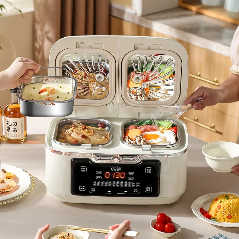 

XL Dual Pot Rice Cooker Intelligent Fully Automatic Dual Function Household Integrated Micro Pressure Rice Cooker
