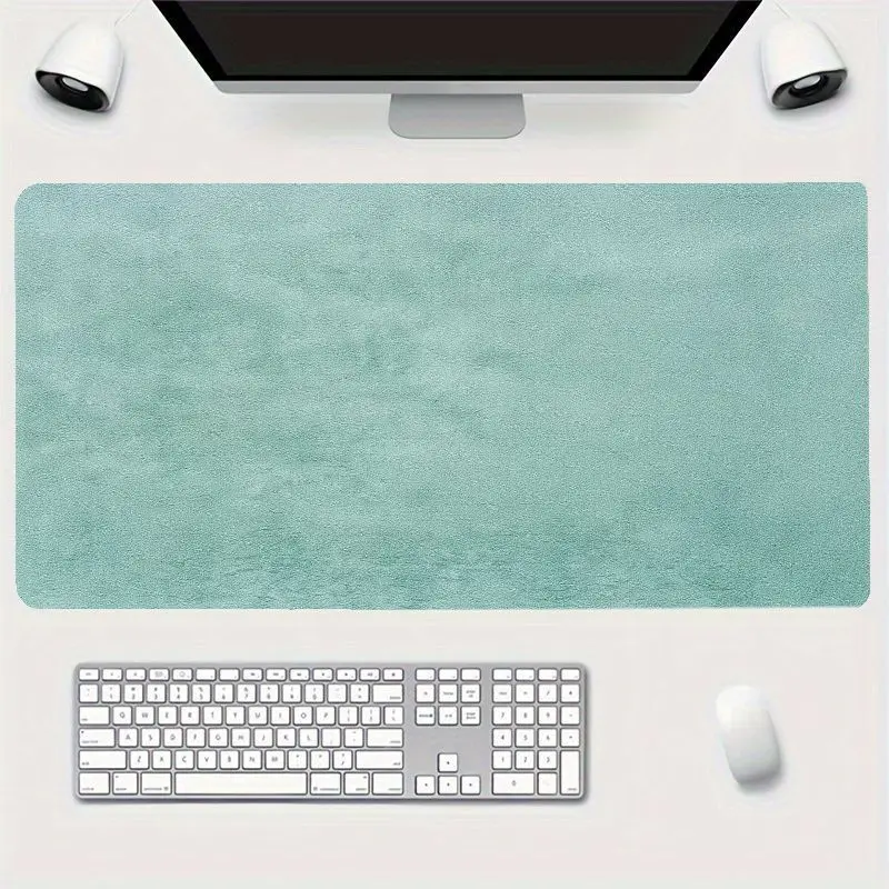 Brand Large Teal Mouse Pad Iron Art Non-Slip Desk Mat Book Storage Office Gaming Modern Simple Style Desk Accessory