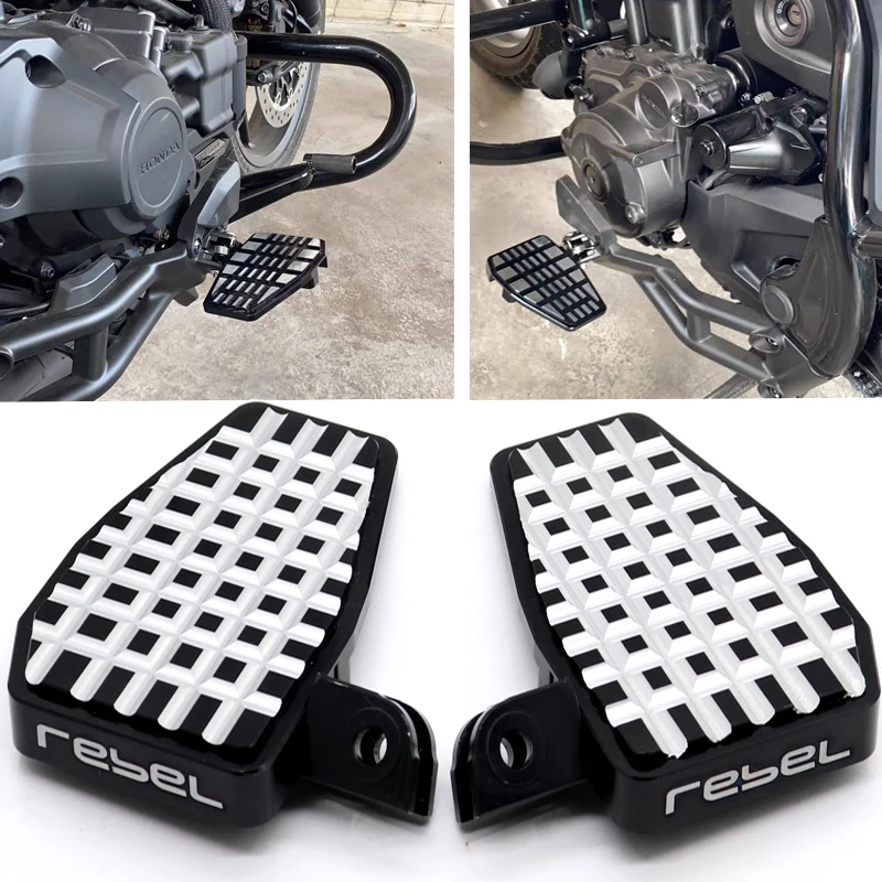 Motorcycle Billet Wide Foot Pegs Pedals Footrest Enlarge Footpeg For Honda CMX1100 REBEL1100 CMX 1100 REBEL 1100 Accessories