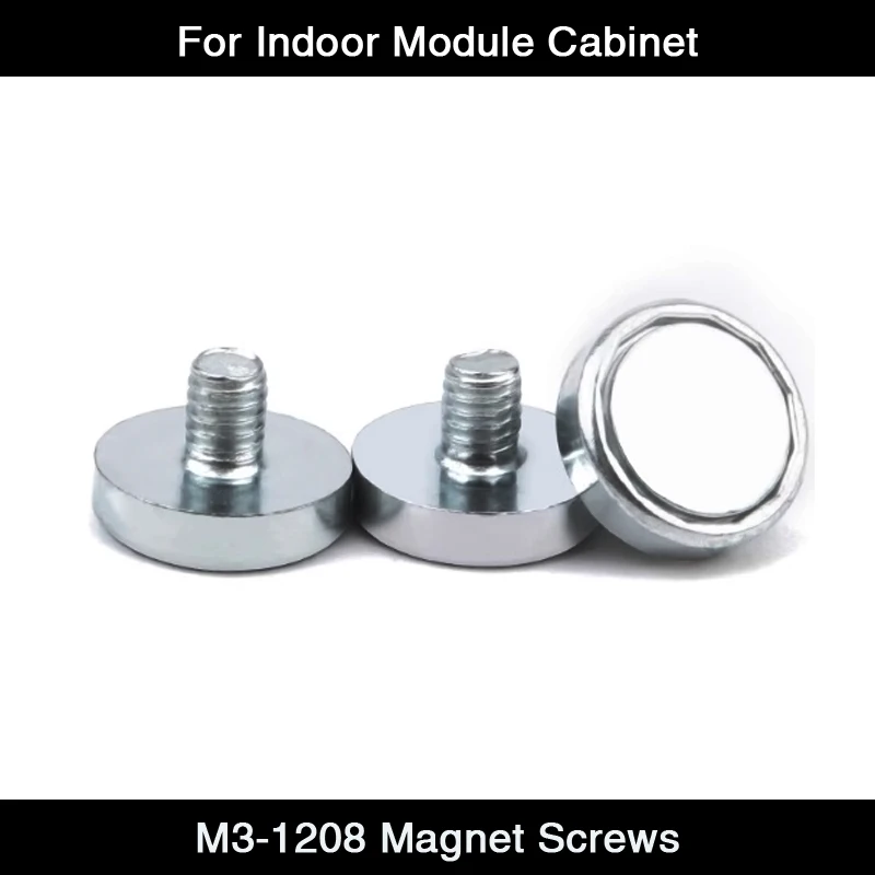 

100 шт./лот M3-1208 магнитные винты для внутреннего светодиодного шкафа полноцветный светодиодный дисплей светодиодные панели/светодиодный модуль