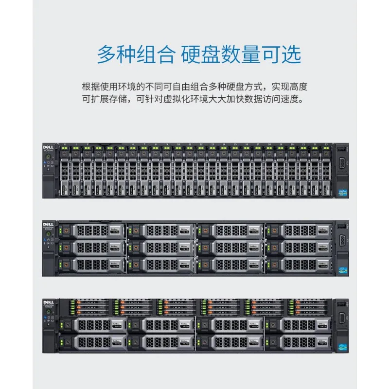 R730xd 2U Rack‑Mount Server Host Compatible R730 R740 for Virtualization Database Cloud Computing Storage