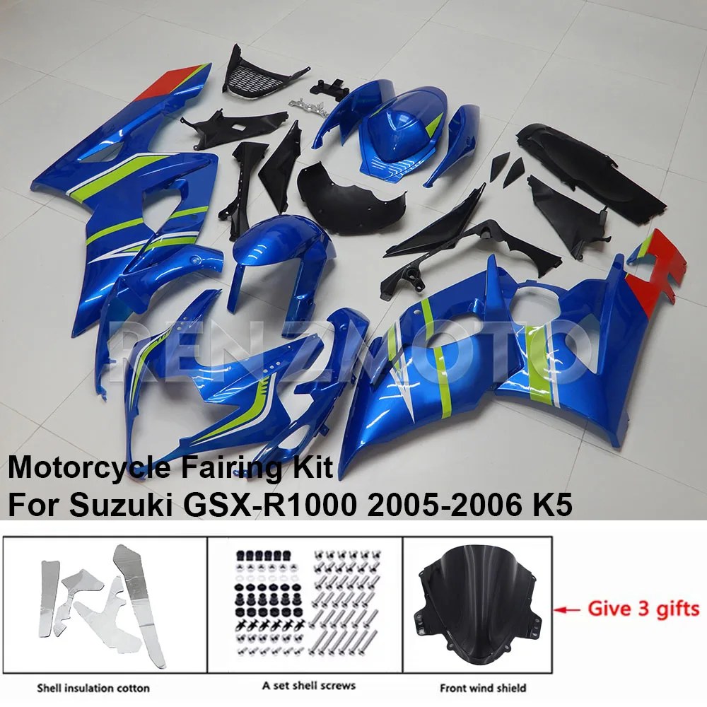 

For Suzuki GSX-R1000 2005-2006 K5 K6 Fairing Motorcycle Set Body Kit Decoration Plastic Guard Plate Accessories Shell S1005-112a