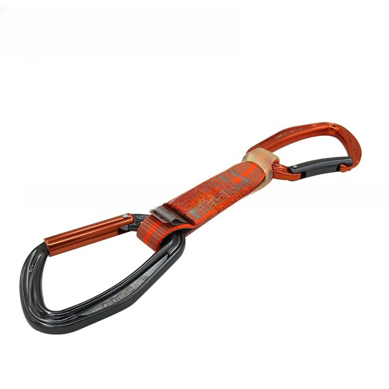 التسلق في الهواء الطلق، سريع التعليق، متعدد الوظائف، تسلق الجبال، قفل واقٍ على ارتفاعات عالية، معدات تسلق الحزام المسطح #3