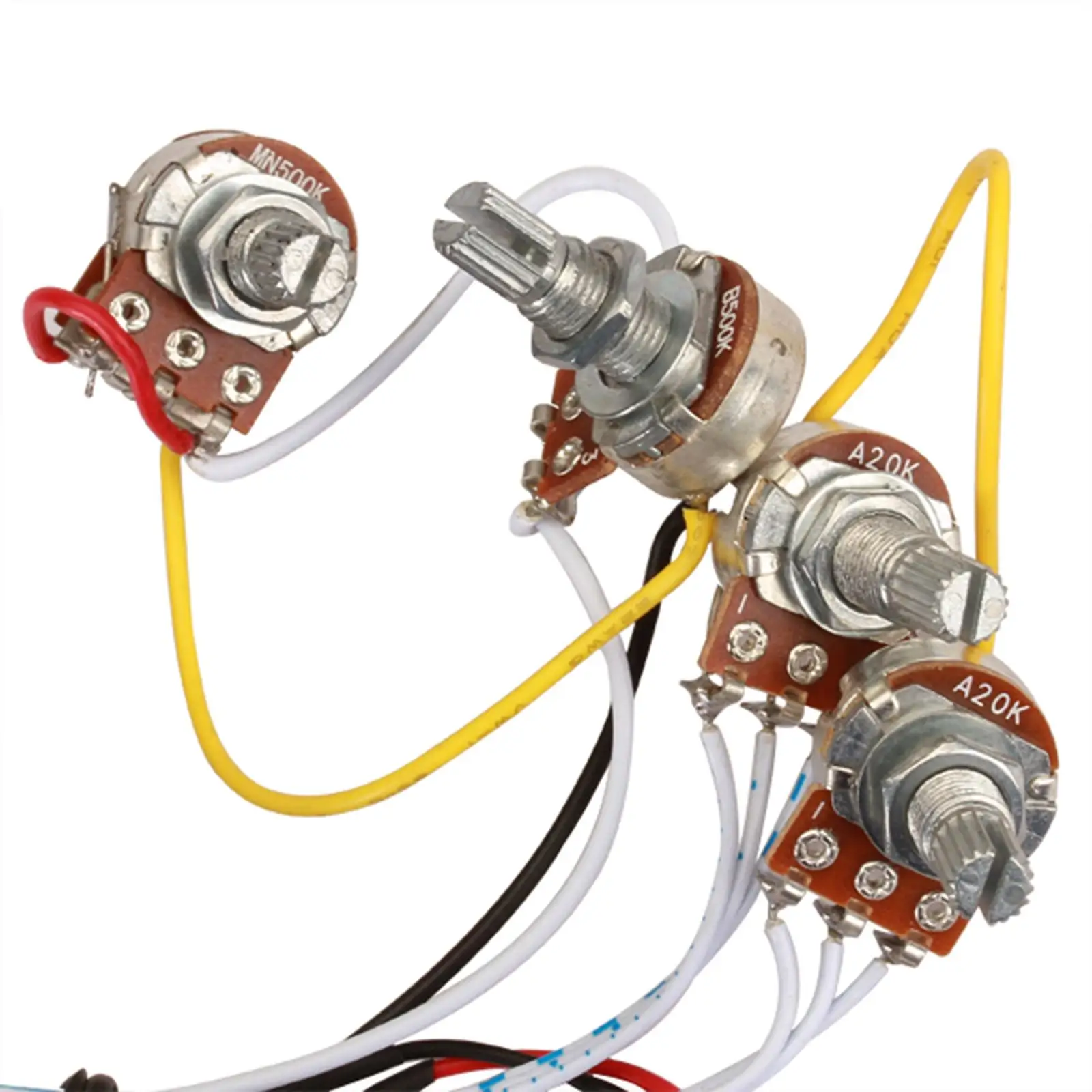 Bass Preamp EQ Circuit Active Pickup Board Plastic Material for Electric Bass Guitar Sound Enhancement