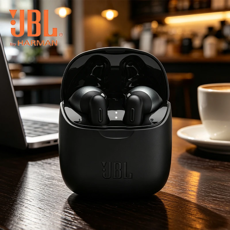 JBL TUNE225TWS Wireless Bluetooth Music Earphones Lightweight Body Casual Half In Ear Call Noise Reduction Earphones