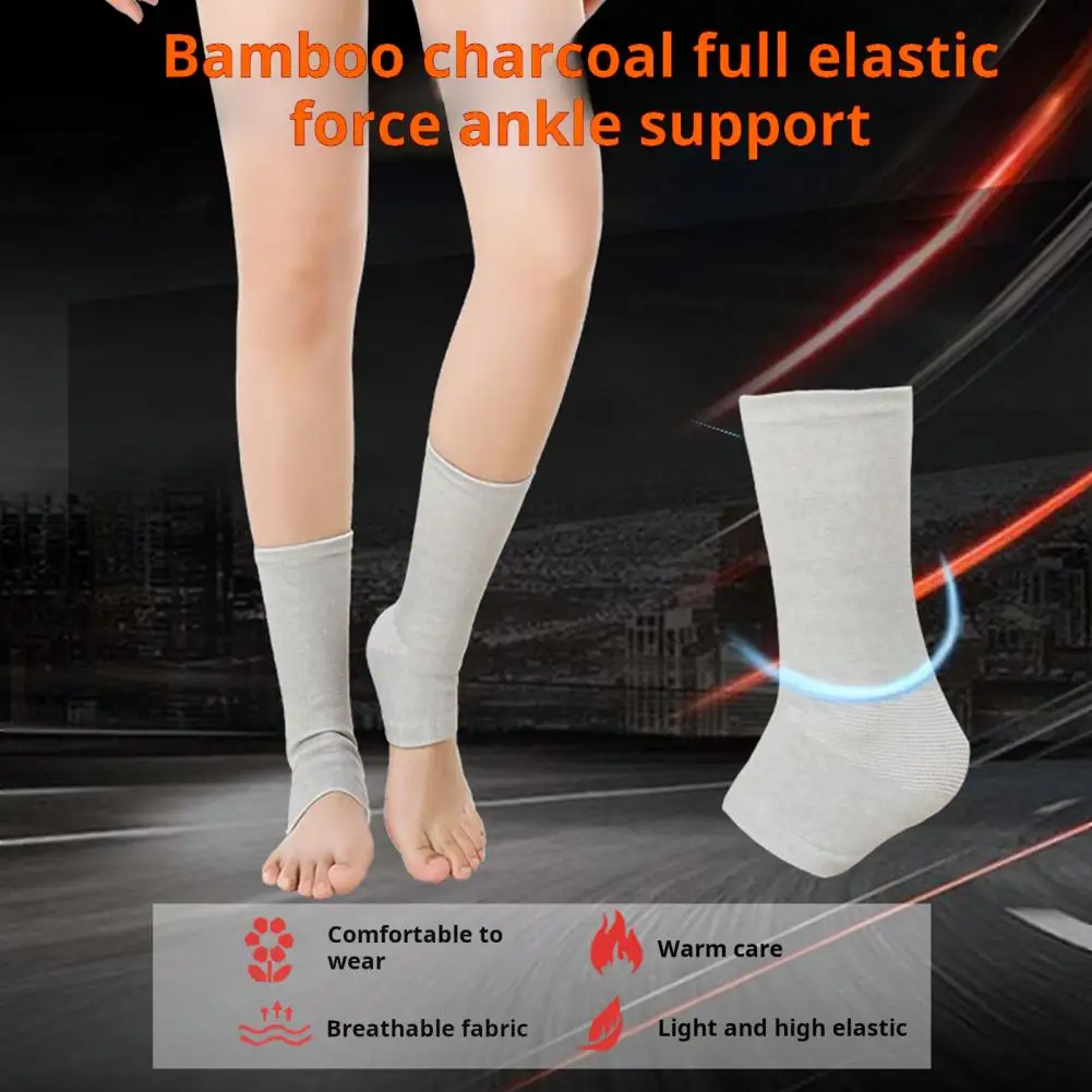 Ankle Brace for Foot Pain Relief Bamboo Foot Sleeves for Ankle Compression Pain Relief Lightweight Protective Gear for Foot