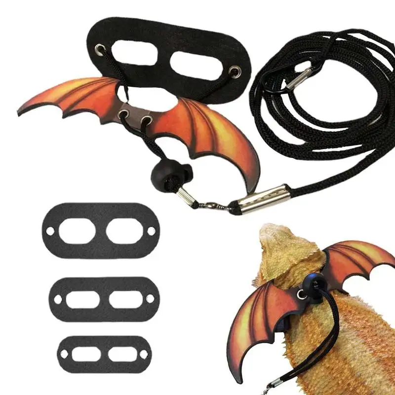 3-in-1 Bearded Dragon Leash Harness And Carrier Set Adjustable Harness Leash And Carrier For Bearded Dragons and  Chameleons