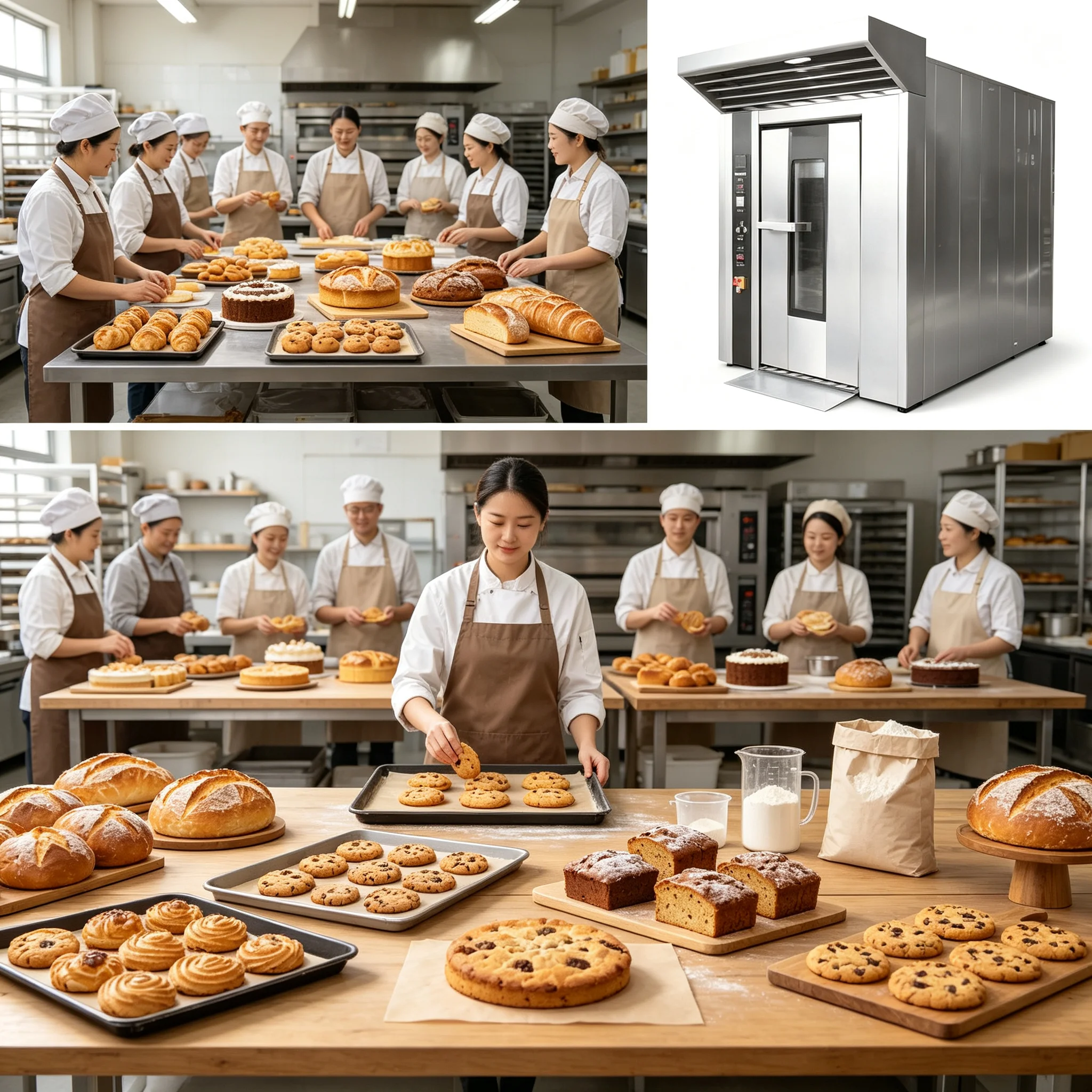 Convection Countertop Oven, Smart Digital Rotary Baker, One-Touch Setting for Pastry Pizza Roast Chicken