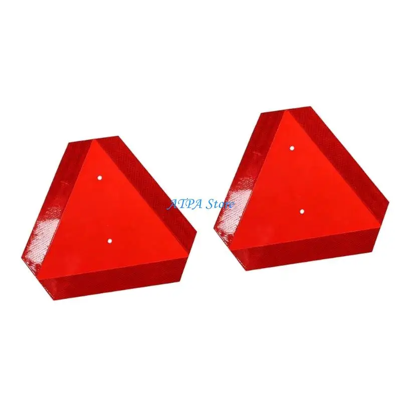 

U13C Rustproof 2pcs Reflective Slow Moving Vehicle Markers for Farm Equipment Safety
