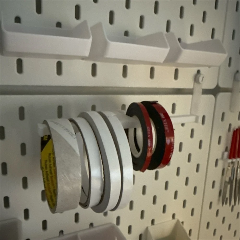 T-förmige Querstange für Skadis Pegboard Wandregal Mehrzweck-Hängeschiene Organizer Robust Einfache Installation Platzsparend