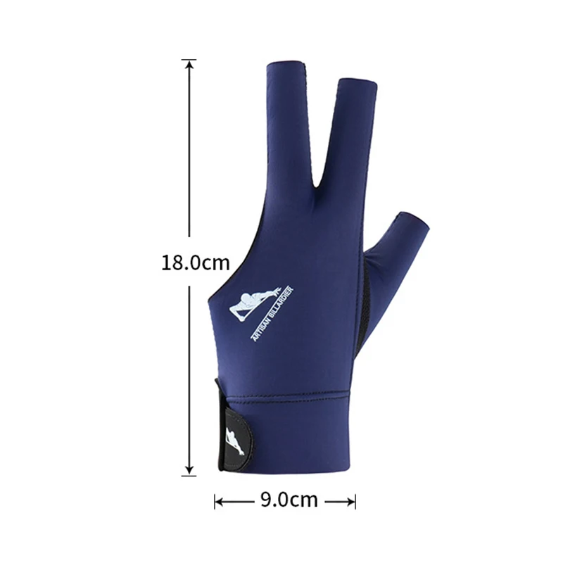 （NEW）Billiards Glove Left Right Hand Three Finger Exposed Billiard Glove Non Slip Stickers Elasticity Billiard Training Gloves