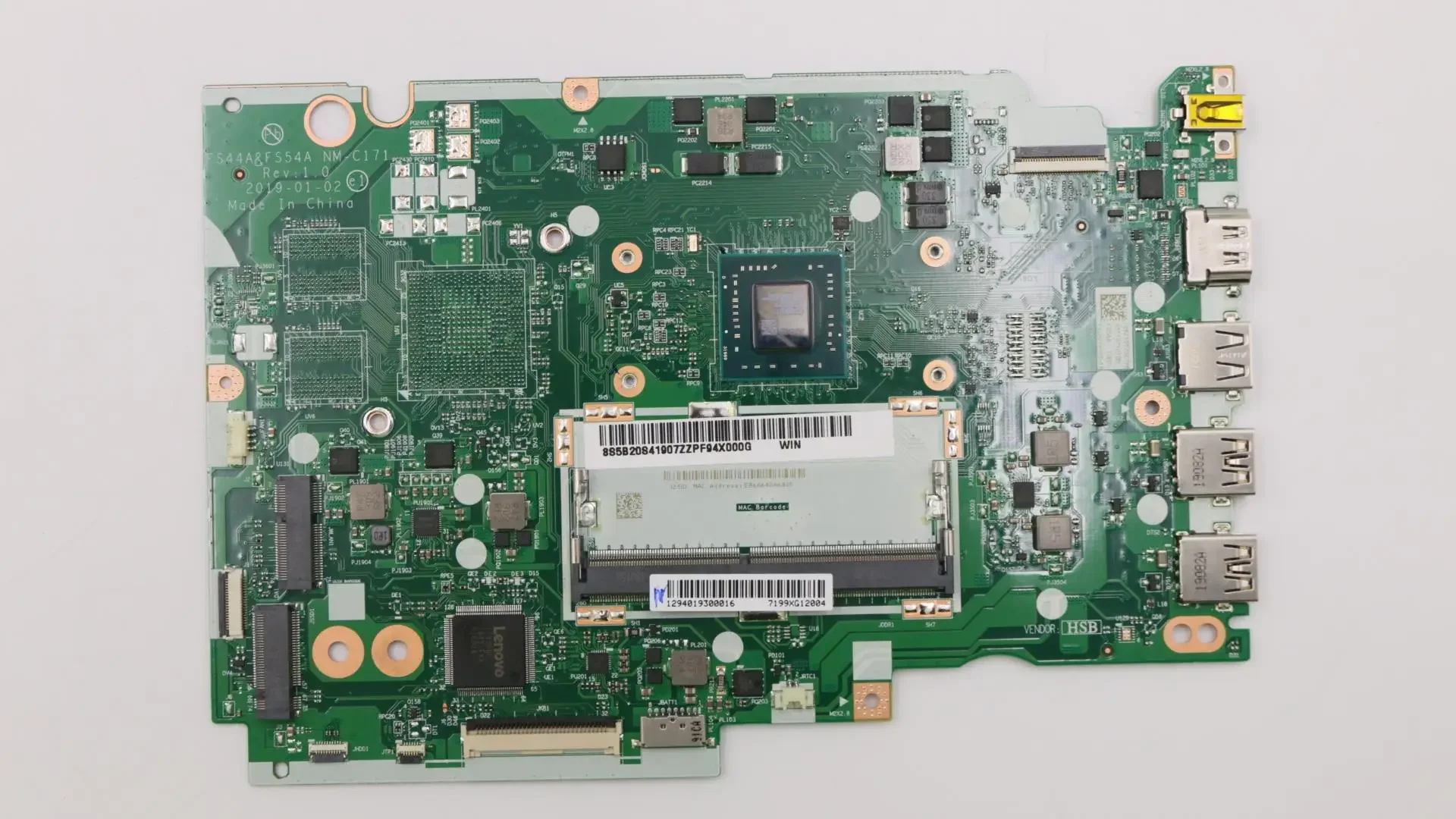 

5B20S41907 For Lenovo ideapad S145-15AST Laptop Motherboard A4 9125 Processor 100% Full Tested