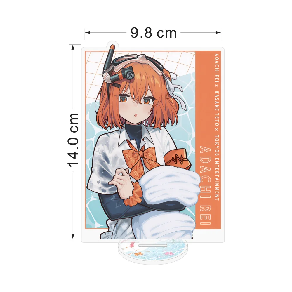 Kasane Teto Adachi Rei Koharu Rikka Hanakuma Chifuyu Natsuki Karin Pool Opening Ver 15cm Anime Acrylic Stand Figure Keychain