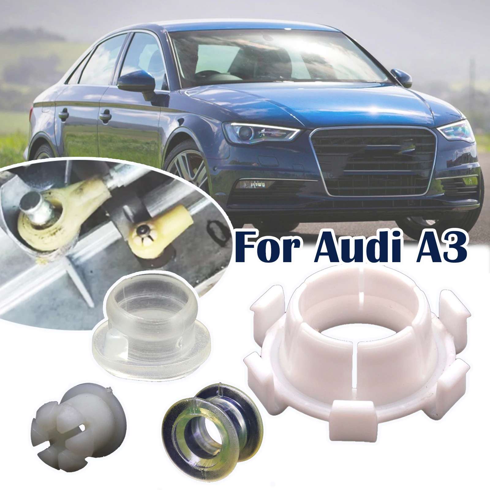 

Bushing For Audi A3 A4 For VW Golf Polo Bora Beetle MT Gearbox Shifter Cable End Saver Set Selector Lever Trambulator Repair Kit