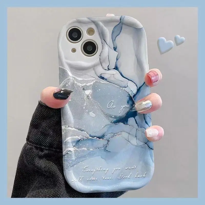 Coque de téléphone avec motif de marbre coloré, coque pour OPPO A17 A16 A15 A3S A5S A12 A31 A53 A9 A5 2020 A55 A54 A57 A77S A96 A52 A92 A93 A94