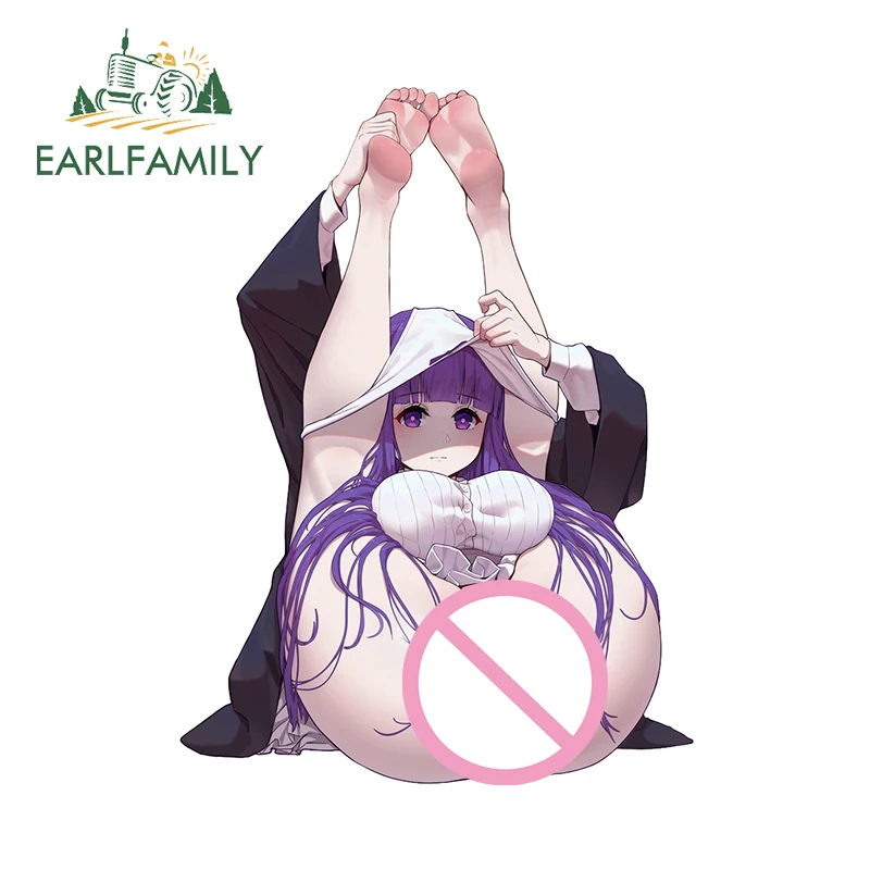 

EARLFAMILY 13cm × 9.6cm Sexy Fern Legs Up Car Stickers Hentai Anime Girl Graffiti Windshield Decals Nice Car Accessoires