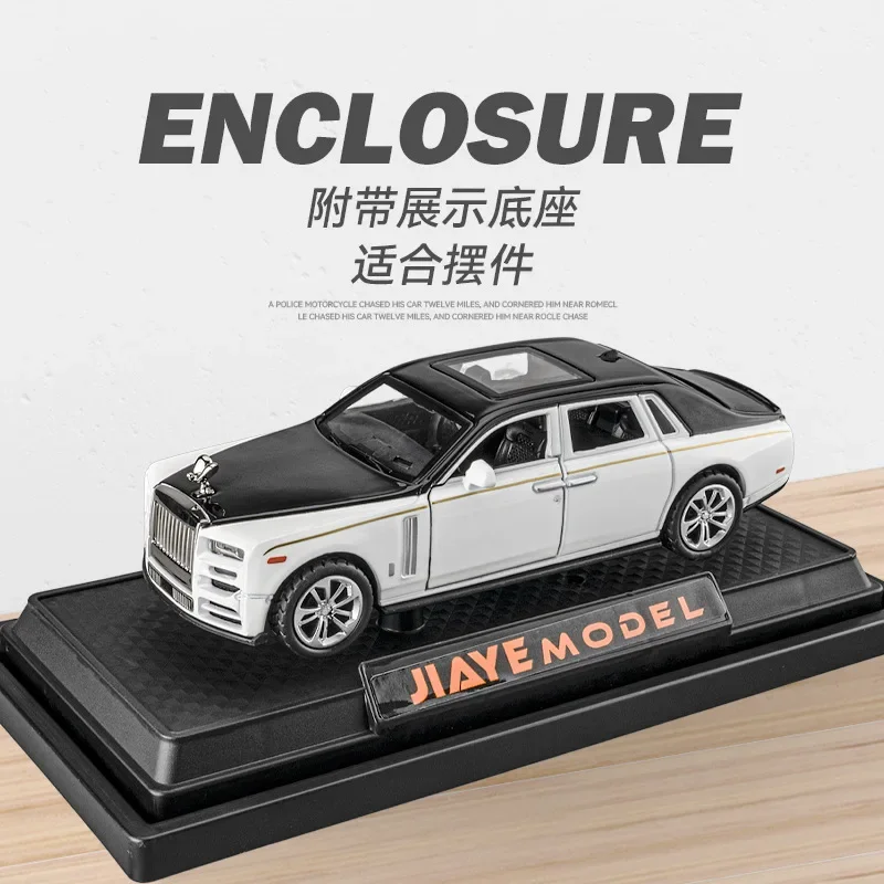 

1:36 Rolls Royce Phantom sedan Simulation Diecast Metal Alloy Model car Sound Light Pull Back Collection Kids Toy Gifts F569