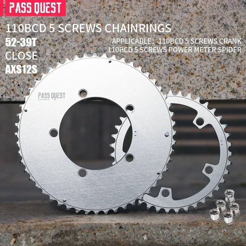 PASS QUEST 110 bcd chainring 5 bolt Narrow wide road bike Chain