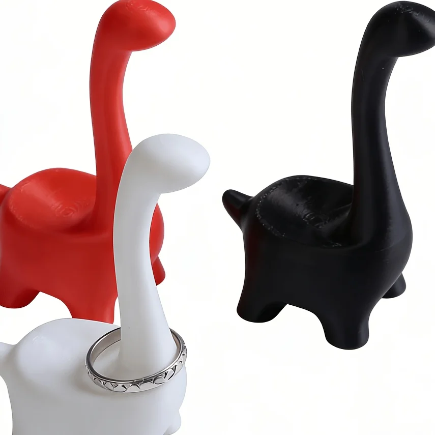 1 pc. Dinosaur-shaped ring holderelegant and cute, perfect for storing rings