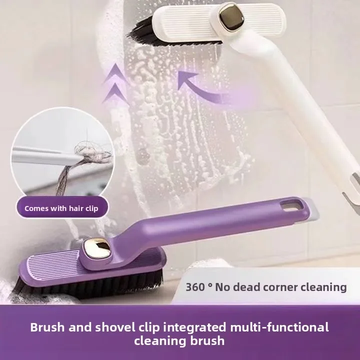

Multifunctional Board Gap Brush Can Rotate 360 ° Toilet Brush Floor Bathroom Special Cleaning Long Handle Brush