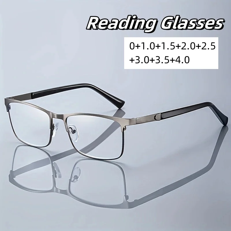 

New Anti Blue Light Reading Glasses for Elderly Women Men's Business Glasses Frames Presbyopia Eyewear Eye Protection Goggle