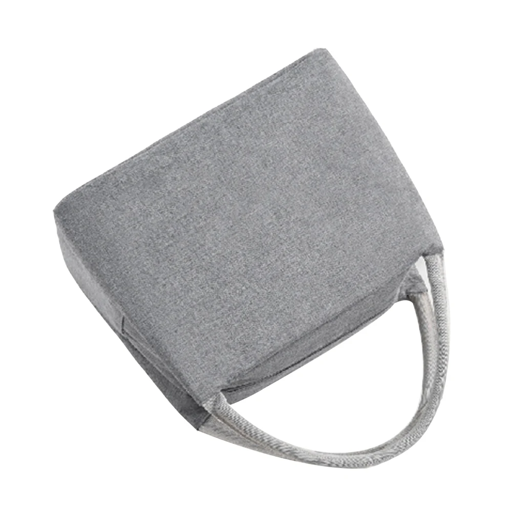 

Thermal Lunch Bag Waterproof Insulated Bento Portable Large Capacity 22x14x17cm Gray Students Picnic Storage Box