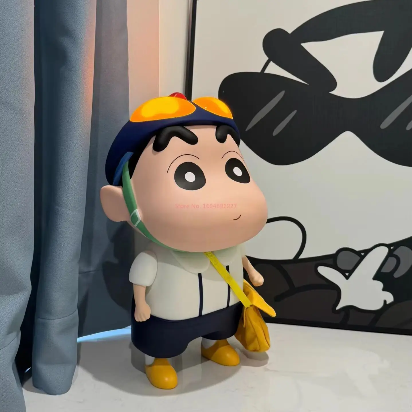 

New Crayon Shin-Chan Peripheral School Uniform Doll Pat Ligh Home Decoration Entrance Tv Cabinet Desktop Ornament Birthday Gifts