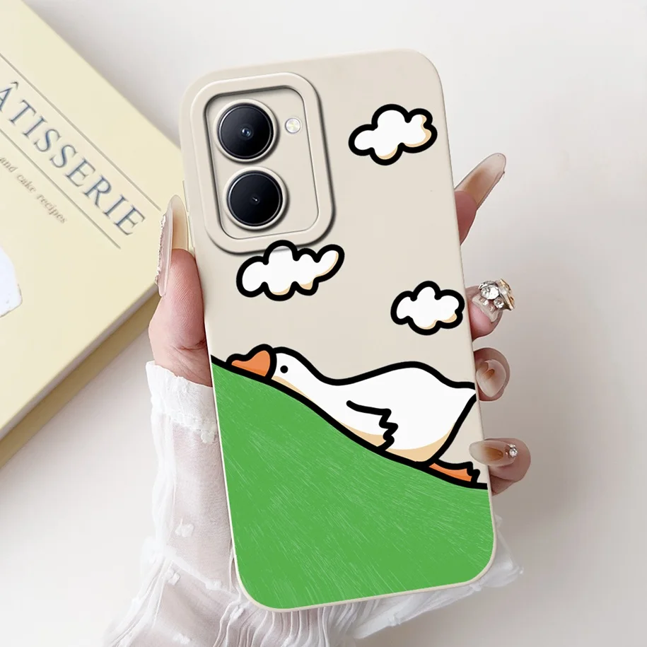 For Realme 10 Case Cute Cartoon Camera Lens Square Silicon Phone Cases Protective Coque For Realme 10 Pro Realme10 Pro+ 5G Funda