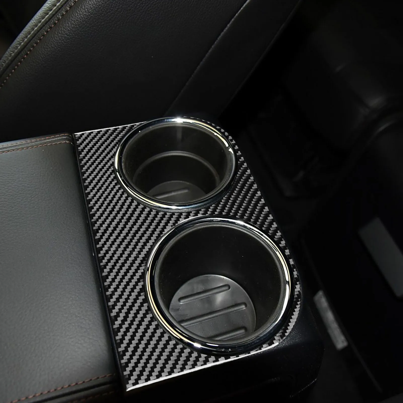 For Lincoln Navigator 2007-2014 Carbon Fiber Center Console Gear Shift Dashboard Air Vent Panel Trim Set Car Accessories Sticker view 6