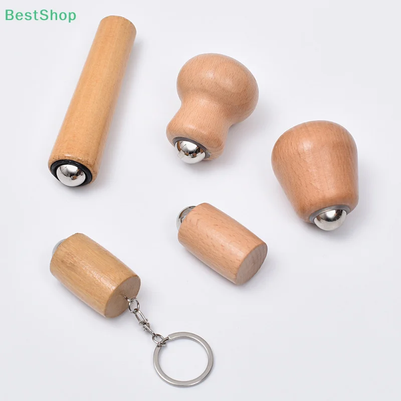 أدوات تدليك الوجه الخشبية، أدوات تدليك كرة حديدية صغيرة محمولة باليد، أدوات العناية بالبشرة، سهلة التنظيف والاستخدام #1