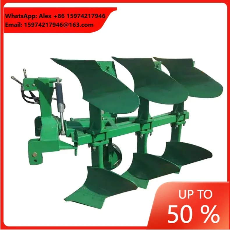 Agricultural Machinery Equipment Hydraulic Furrow Plough Tractor Reversible 3 Disc