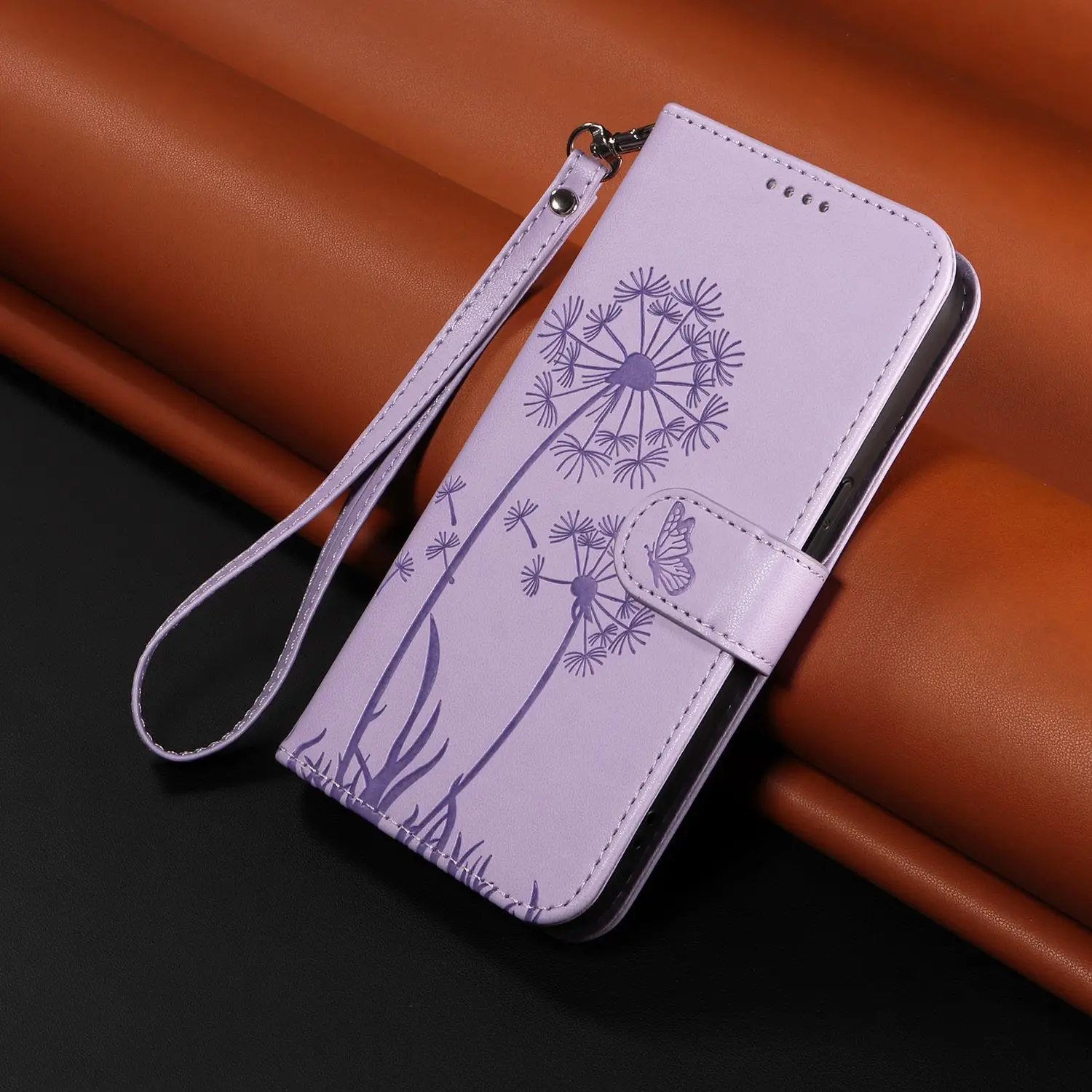 محفظة مغناطيسية بفتحة للبطاقات مسنده حافظة جلدية لهاتف OPPO Realme 14 Pro Plus 14T 14X 13 12 11X 10 9 9i 8 8i 4G 5G