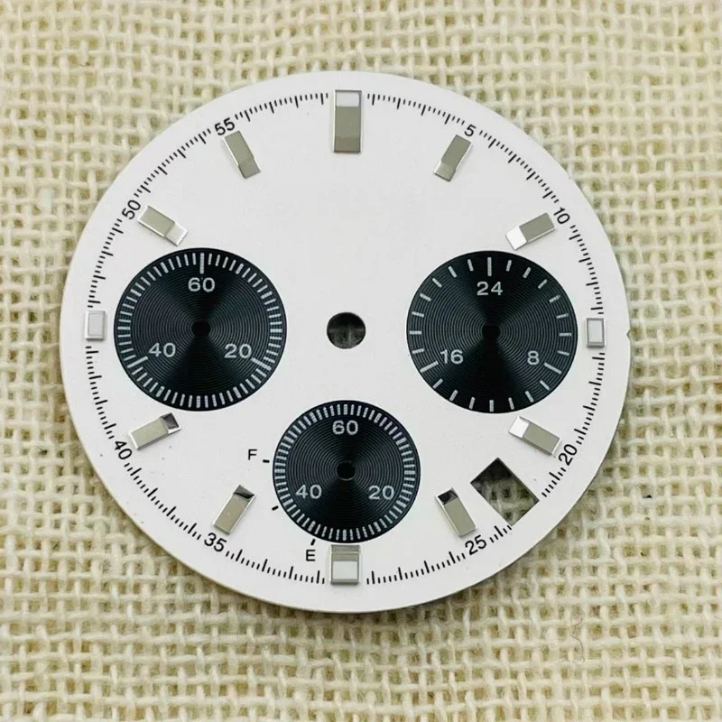 VK63 S 29.5 مللي متر الطلب S الباندا الهاتفي ل VK63 حركة الكوارتز الطلب الأخضر Noctilucent تعديل متعدد الوظائف توقيت اكسسوارات جديد