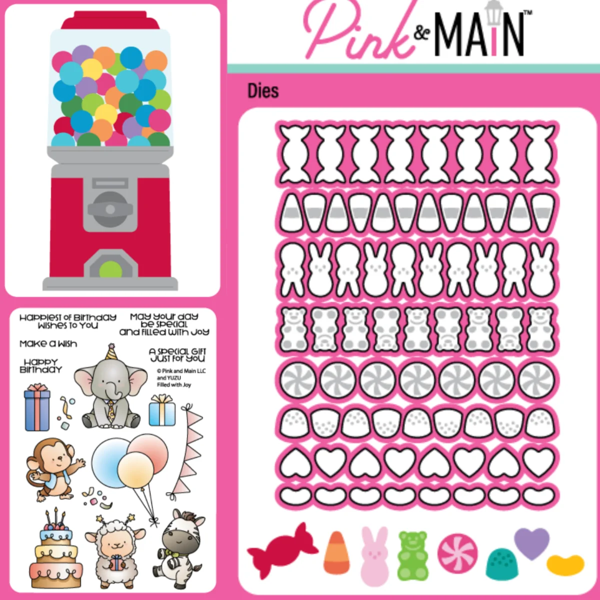 March 2026 New Candy Machine Rabbit Metal Cutting Dies Clear Stamps Stencil for DIY Greeting Card Making Scrapbooking Craft