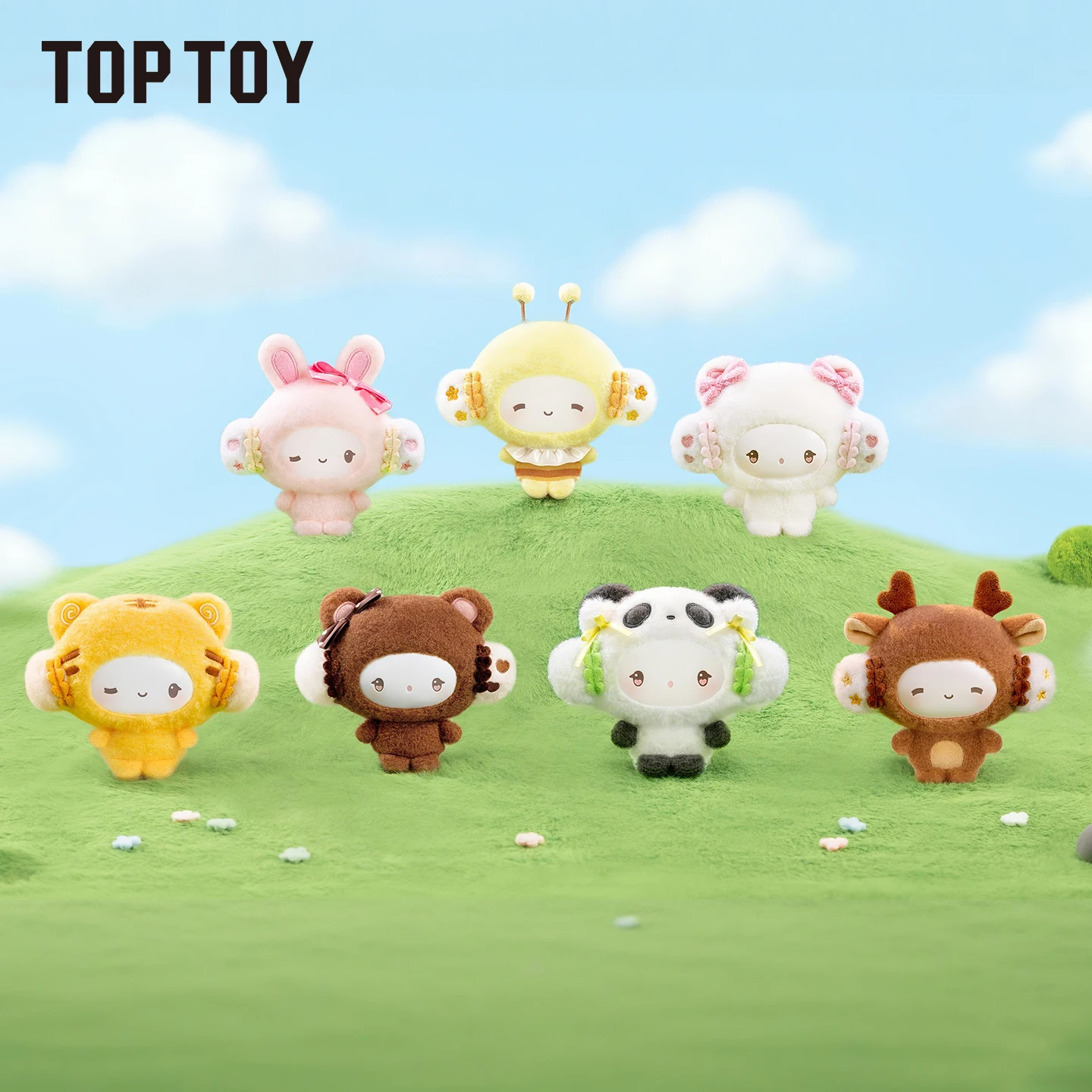 

Официальная глухая коробка TOPTOY Flour Elf, виниловая плюшевая фигурка серии Enchanted Forest, милая коллекционная кукла-брелок с подвеской