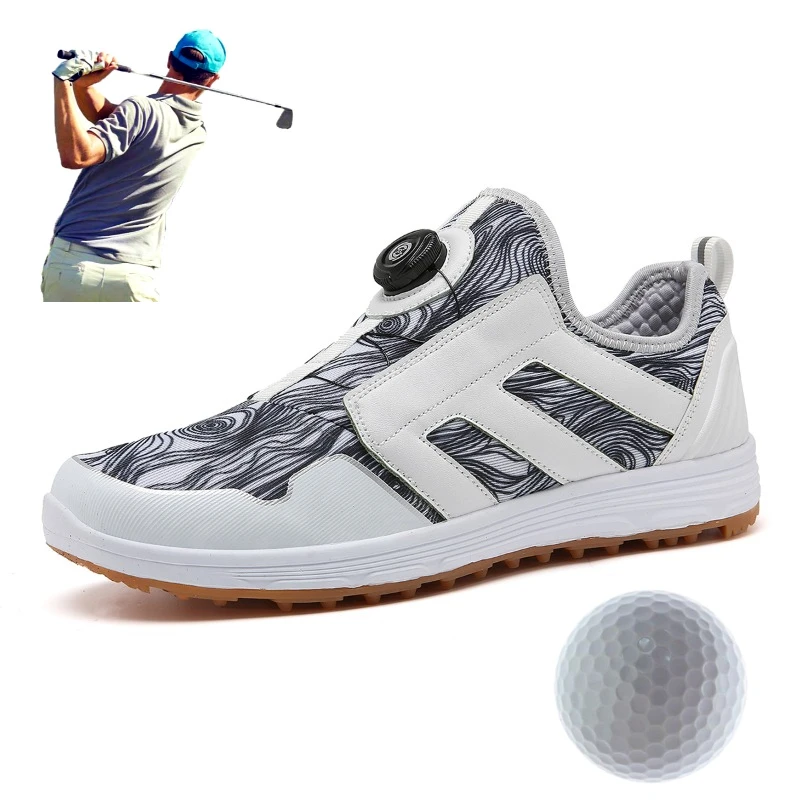 Pánské odborný golf boty pánské luxusní golf boty outdoorové tráva anti kolíček golf tvoření boty pánské móda sportovní boty