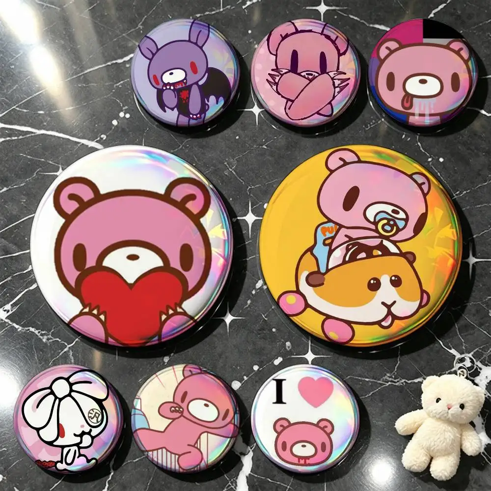 Cute G-Gloomy Bear Custom Enamel Pin Badges 25mm 32mm 44mm 58mm Backpack Hat Decor Toys Gifts
