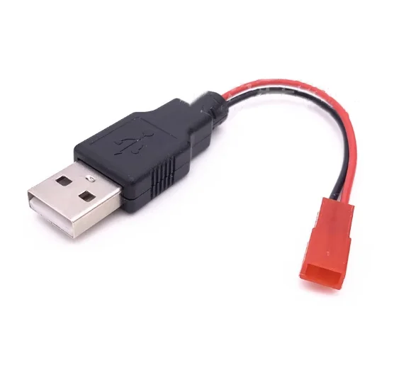 USB to JST-2P Red Shell Male And Female Terminal Cable Connection Cable 15CM