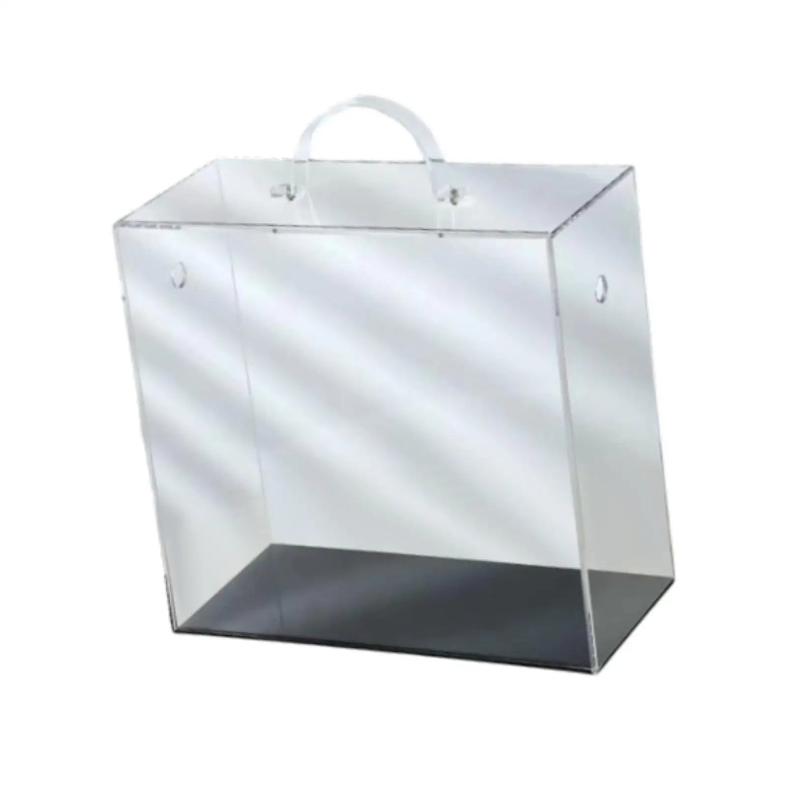 Portable Acrylic Eternal Flower Box Versatile for Birthday Party Favor Sturdy Transparent Rectangular Waterproof