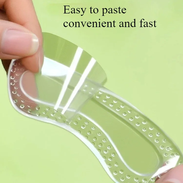 Protetores de calcanhar de gel de tamanho ajustável, almofada de silicone antiderrapante para sapatos de salto alto, palmilhas de cuidados com os pés, 1 par/2 pares