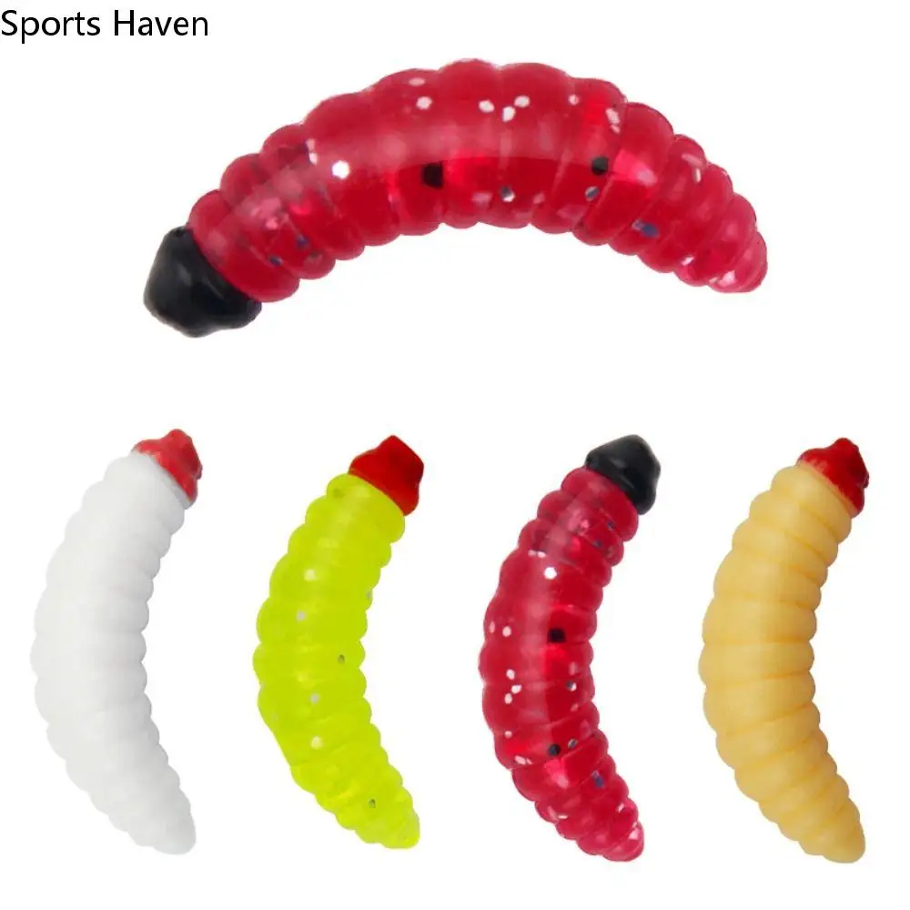 

30 PCS/Bag Silicone Tail Fishing Lure Artificial Bread Worm Fishing Lure Fishing Accessories