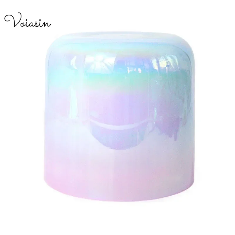 6/7/8Inch Gradient Pink+Blue Clear Quartz Crystal Singing Bowl Top Level Meditation Sound Therapy Voiasin Relaxing Sounds Bowls