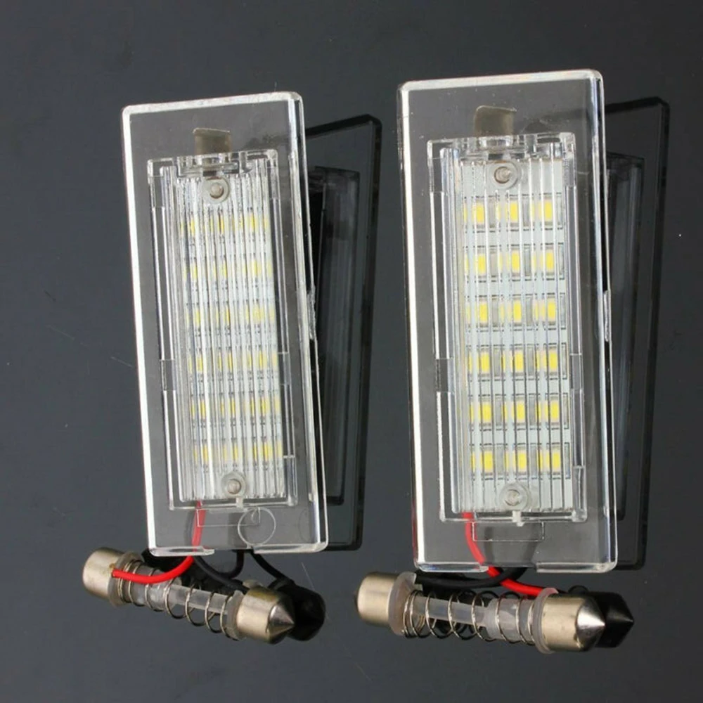 2pcs License Plate Light Lamp High lumen Set Car For BMW X5 E53 X3 E83 03-09 Super bright Auto Error Free New Useful