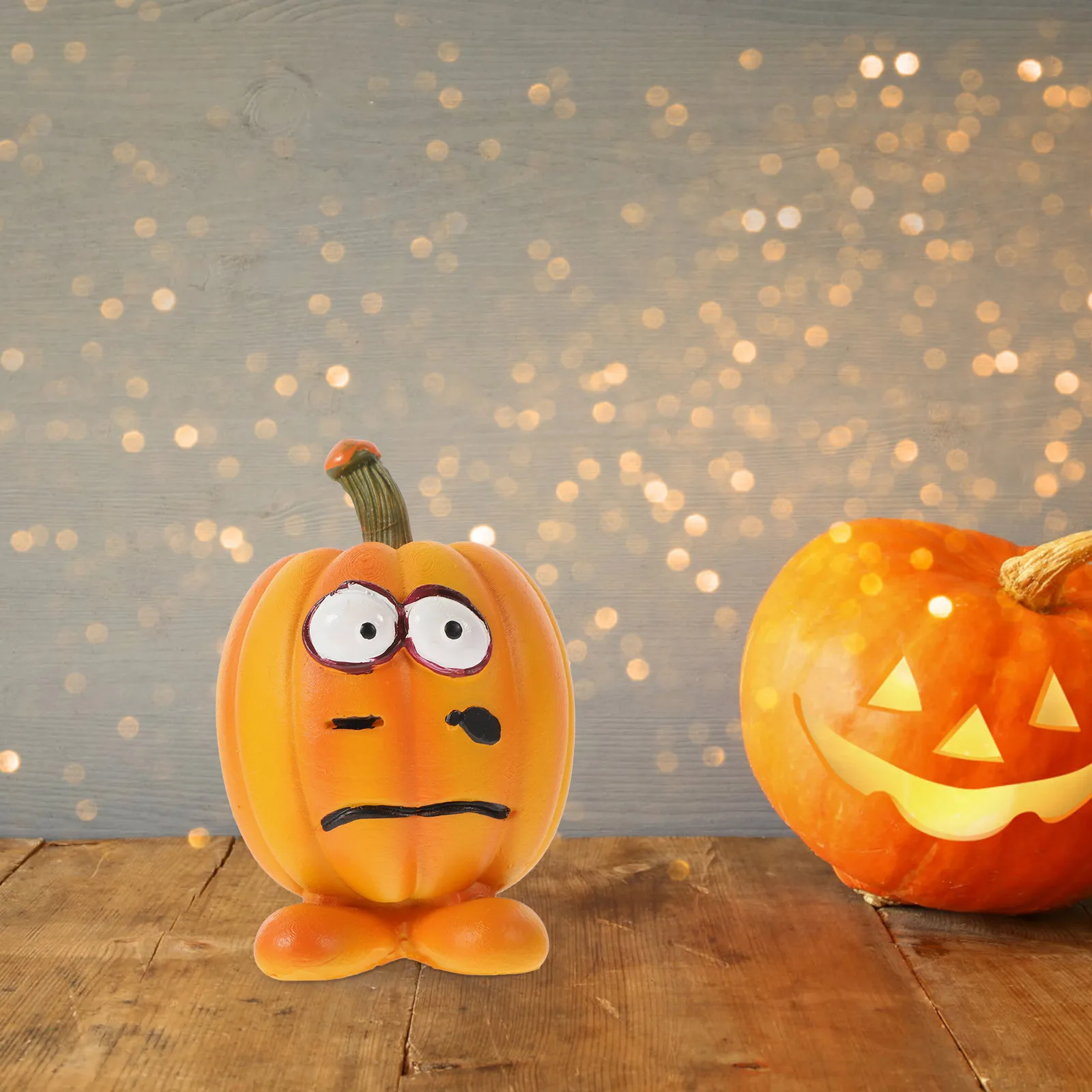 

Resin Pumpkin Decoration Halloween Themed Table Ornament Halloween Party Centerpiece Desktop Festival Decor Desktop Ornaments