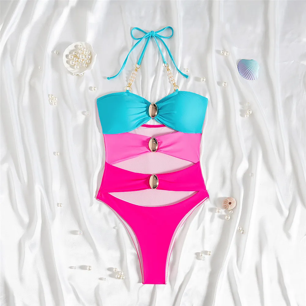perola-corda-halter-oco-para-fora-sexy-maio-feminino-uma-peca-de-banho-2025-metal-fivela-contraste-monokini-alta-corte-maio