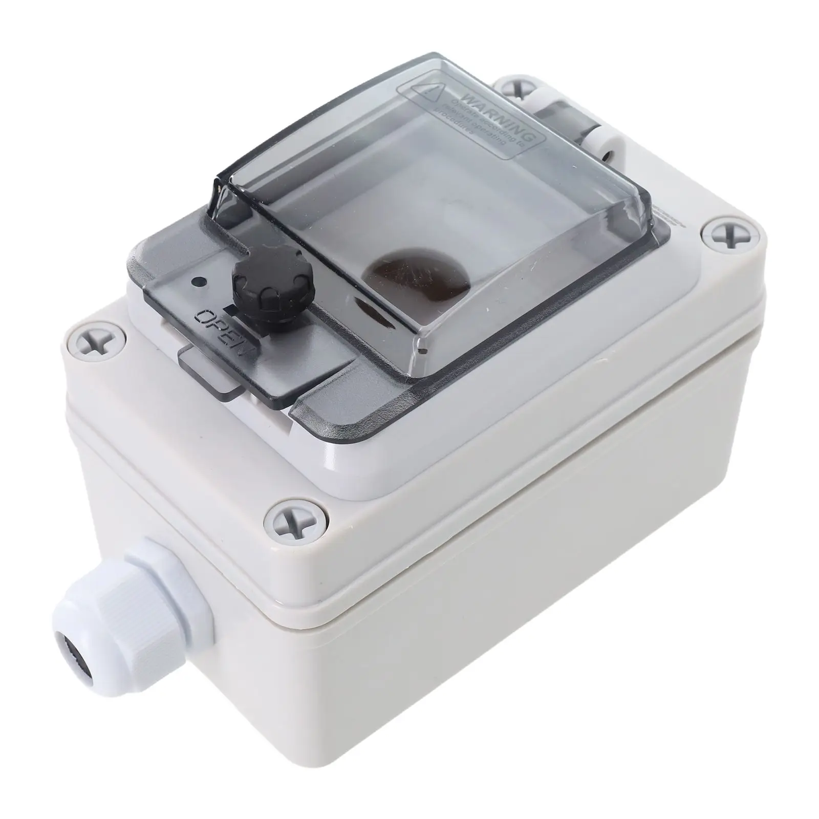 1pc Button Box Outdoor Single-Hole Control Enclosure Button Box Waterproof Protection Shield Space-Saving Switch Box Tool